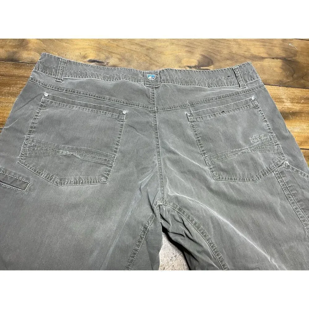 KUHL REVOLVR Mens Sz 40x30 Brown Cotton Stretch Outdoor Trail Pants